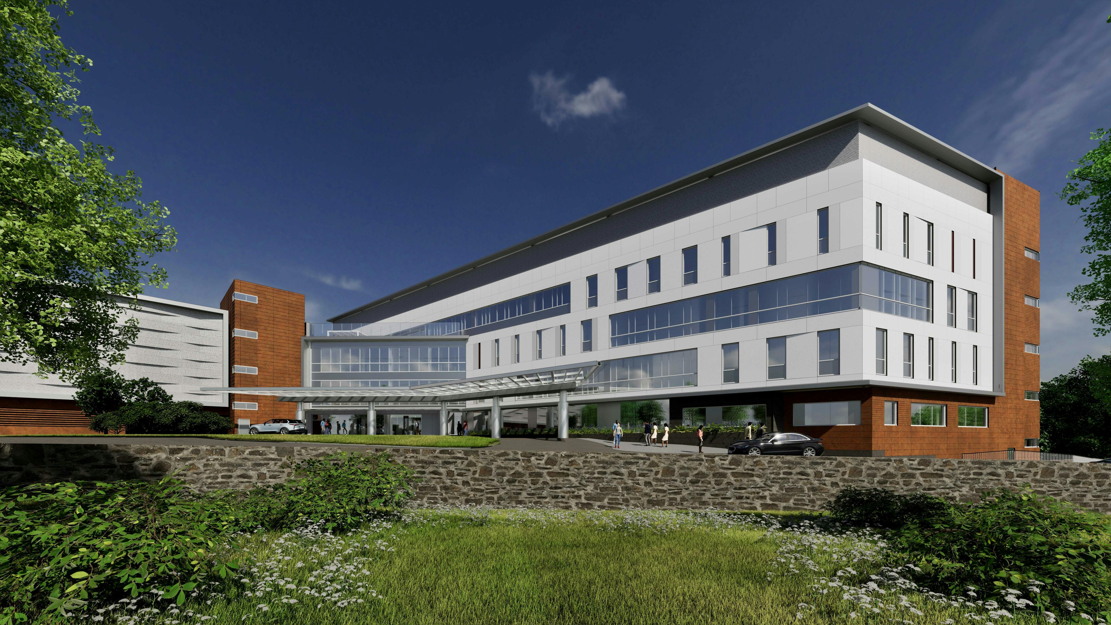 Cooperman Barnabas Medical Center, part of RWJBarnabas Health, broke ground on a new $225 million cancer center. It's slated to open in 2025. This rendering was provided by RWJBarnabas Health.
