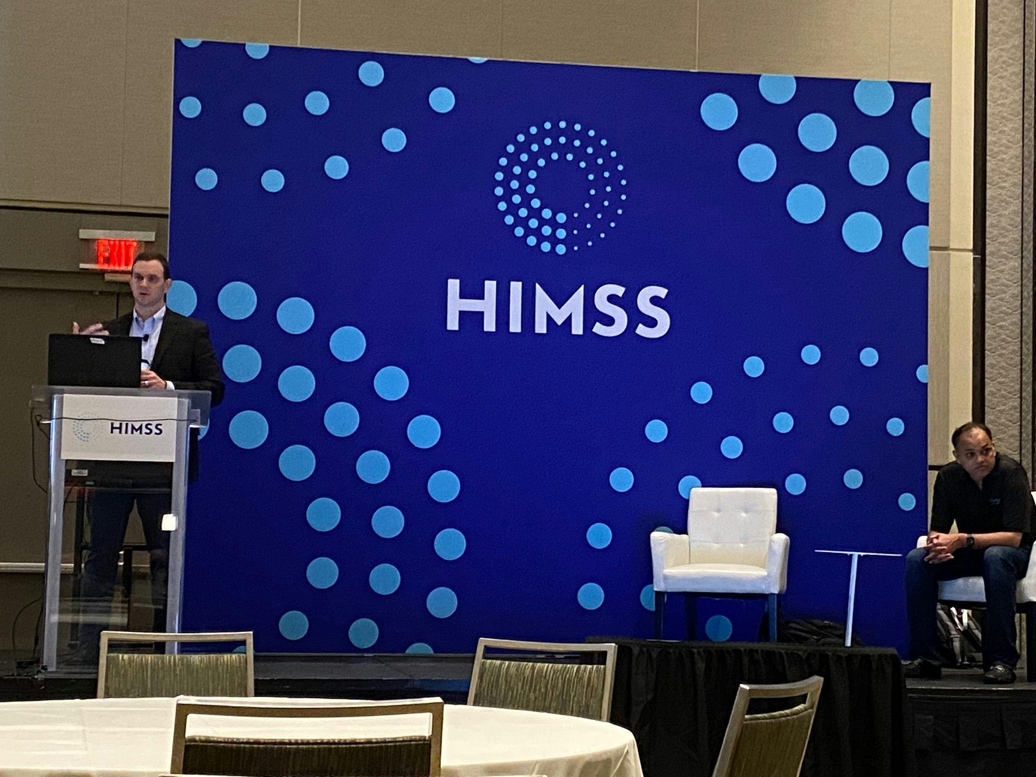Kevin Tambascio, manager of cybersecurity for the Cleveland Clinic, speaks at the HIMSS 2022 Conference.