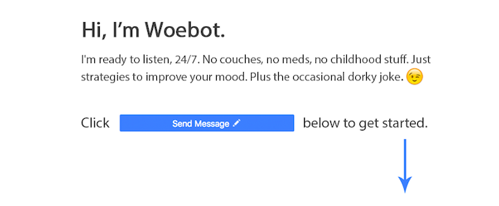 woebot vc,woebot funding,chatbot mental health,hca news