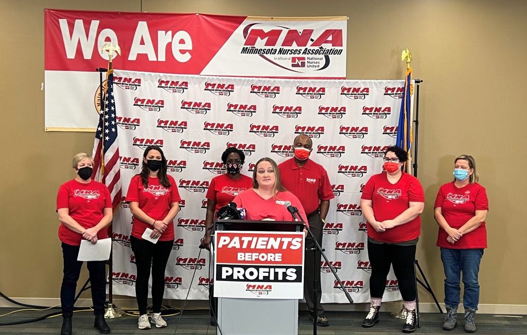 Nurses with the Minnesota Nurses Association, who are planning to go on strike Dec. 11. (Photo: Minnesota Nurses Association)