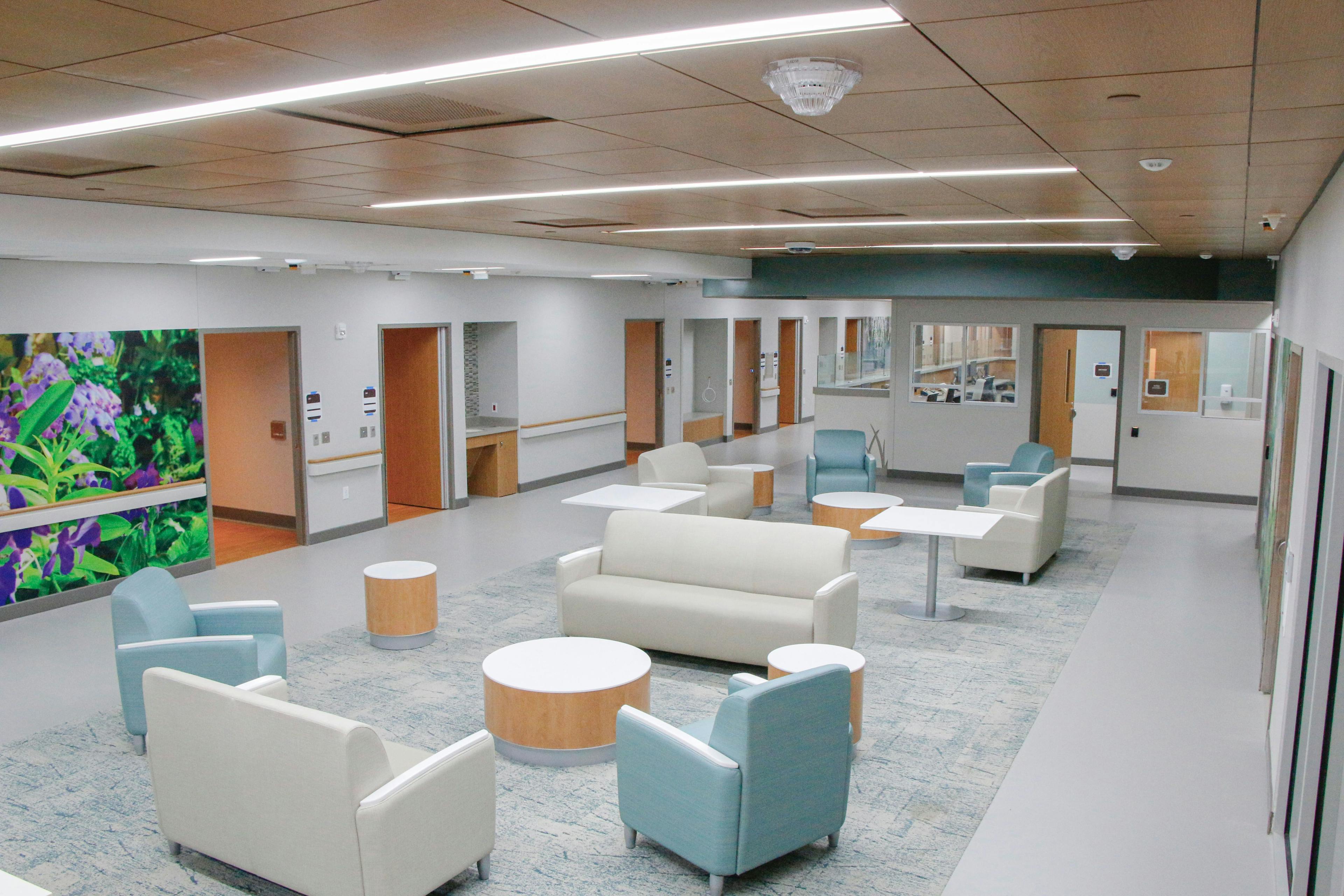 Main Line Health opened a new behavioral health unit at Bryn Mawr Hospital in 2022. (Image: Main Line Health)