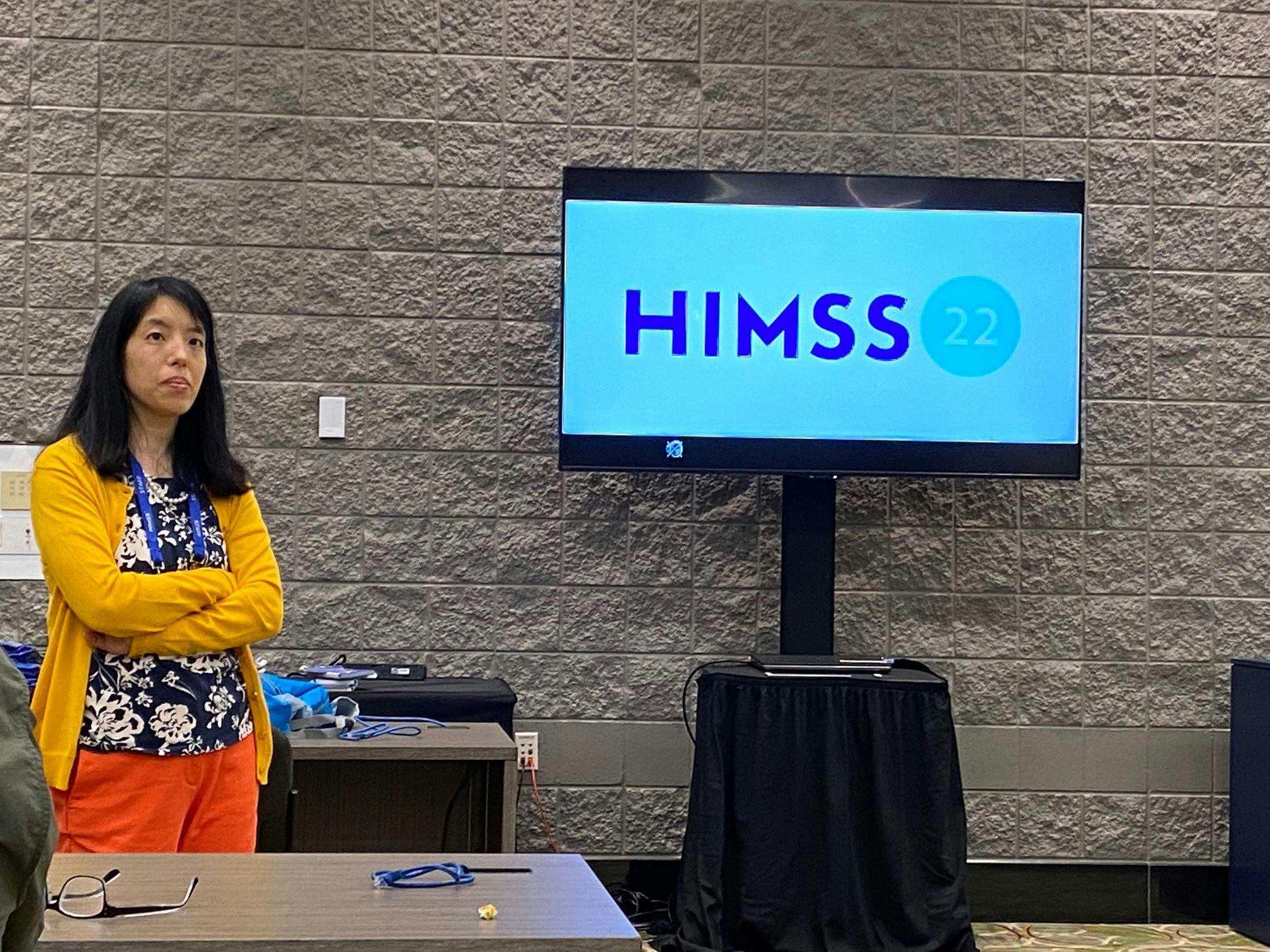 Lee Kim, senior principal of cybersecurity and privacy for HIMSS, spoke at the HIMSS Global Health Conference in Orlando, Fla. in March. (Photo: Ron Southwick)